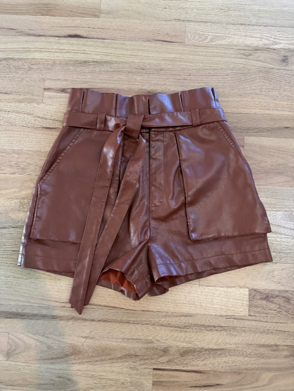Faux Leather Shorts